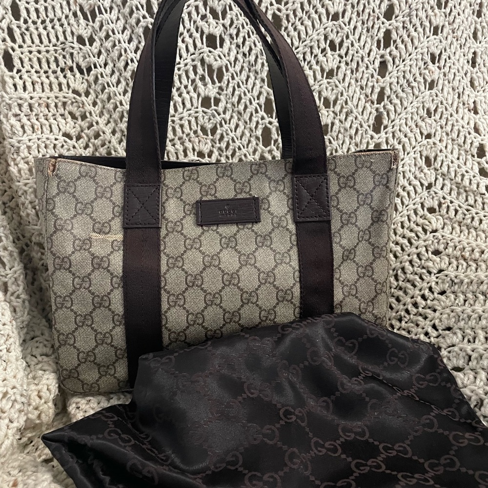 GUCCI GG Coated Canvas Supreme Tote